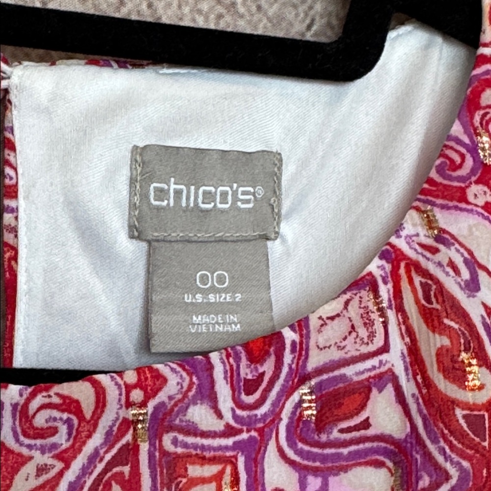 Chico's Patterned Maxi Dress - Picture 5 of 6